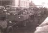 German troops entering to Trzebinia. Synagogue?